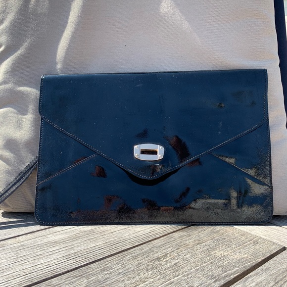 Handbags - Patent Leather Clutch
